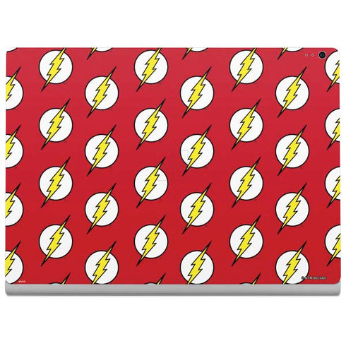 DC Comics The Flash Logo Pattern Surface Book 2 13.5in Skin